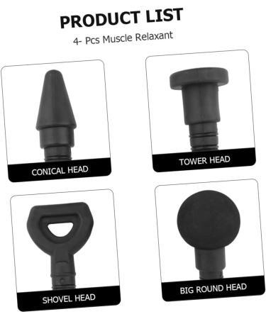 Beaupretty 8 StK Fascia Head Massage Device Accessories | Muscle Relaxation & Vibration | Percussion Massage Adapter - Buy Online on GoSupps.com