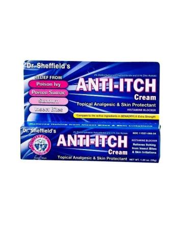 Dr. Sheffield's Anti-Itch Cream Topical Analgesic & Skin Protectant - MS60746 (4 Box)