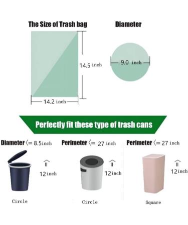 Aurmoo 165 Biowaste Sacks - Eco-Friendly 6L Organic Waste Bags for Kitchen Office & Living Room (36x37cm Green) - Buy Online on GoSupps.com