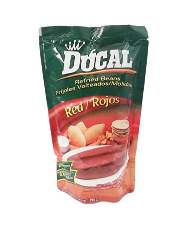 Ducal Refried Red Beans 14.1oz / 400grs Frijoles Rojos Volteados (3 Pack) 14.1 Ounce (Pack of 3)
