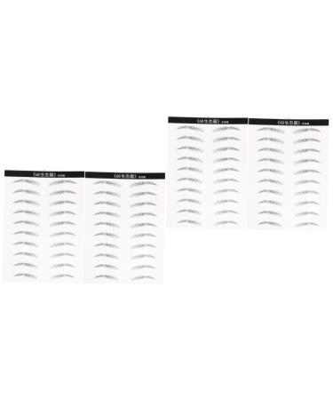Beavorty 4 Sheets Pairs Waterproof Stickers 4d Imitation Eyebrow Tattoos Eyebrow Stickers Woman Cosmetics