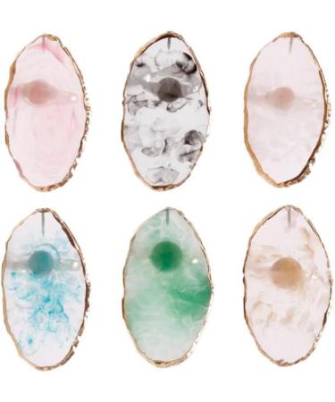 Beige Nail Art Finger Ring Palette Color Mixing Plates & Manicure Tools for Perfect Nail Designs | International Shipping Available - Buy Online on GoSupps.com