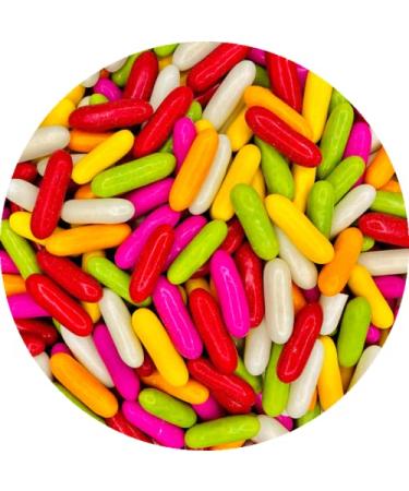 Taveners Liquorice Comfits 1kg Gift Pouch - Liquorice pieces with colourful sugar coating - Traditional Old Fashioned Sweets