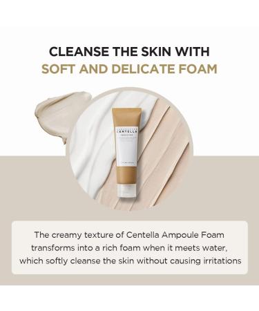 SKIN1004 Madagascar Centella Ampoule Foam Cleanser 125ml - Low pH, Natural Soda Powder, Coconut Surfactant - EWG Green Grade - Buy Online on GoSupps.com