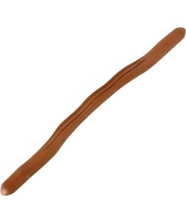 Verdant Touch Gua Sha Massage Tool - Ergonomic Carbonized Beech Wood 3 Grooves 52.1 cm - Enhance Muscle Recovery & Relaxation - Buy Online on GoSupps.com