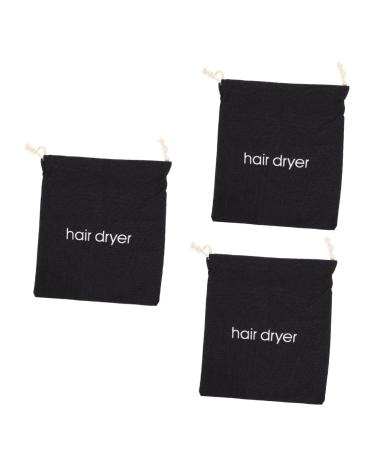 Healeved 3pcs Hair Dryer Storage Bag Hotel Storage Bag Hair Dryer Supplies Hair Dryer Bag Hair Dryer Storage Pouch Guest Room Supplies Hair Dryer Drawstring Pouch Hair Dryer Drawstring Bag