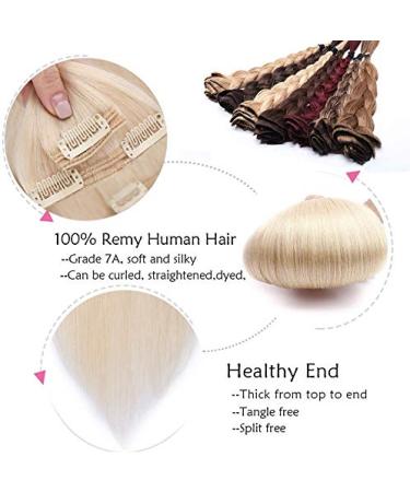 SEGO Clip-in Extensions Real Hair - 8 Part Set 100% Remy Bleach #70 18 (45cm) 140g - Perfect for Complete Head Coverage - Buy Online on GoSupps.com