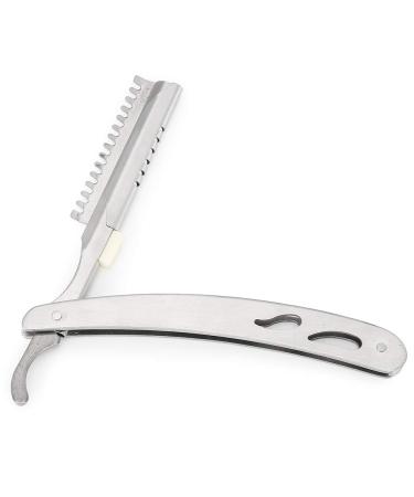 Premium Stainless Steel Straight Razor - Folding Barber Shaving Tool for Men & Women | International Shipping - Buy Online on GoSupps.com