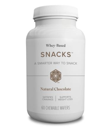 Isagenix Snacks - Nutritionally Balanced Whey-Based Snack - Natural Chocolate Flavor - 60 Chewable Wafers