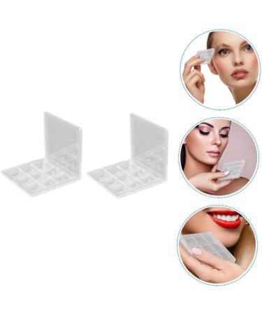 Balacoo 3pcs Eye Shadow Box Makeup Blush Empty Cosmetics Case Eyeshadow Sub Plate Men and Women Makeup Box - Buy Online on GoSupps.com