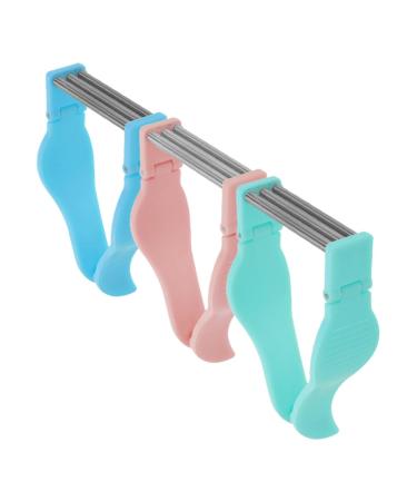 3 pi ces pilateur Facial Manuel Ressort Color es pilation Douce Irritation Portable et Pratique pour Visage et