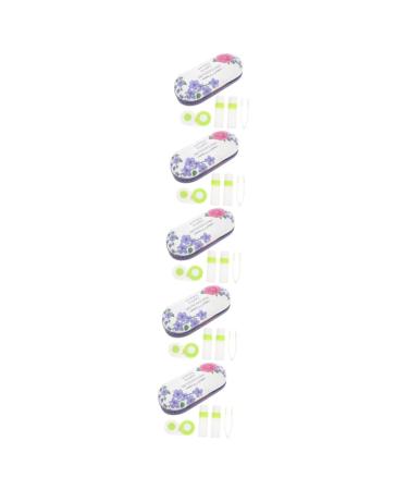 Solustrie 5 sentences Double -like glasses case travel showcases sunglasses for girls terrarium basin glass case for children container double layer violet travel items flocked cloth travel