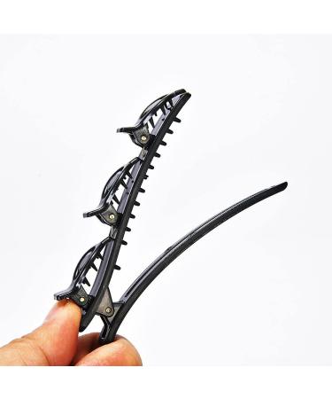 Qazuoik 10 Pcs Black Hair Clips - Double Braided Non-Slip Barrettes for Women | Stylish Hair Accessories for Cute Hairstyles - Gift Idea (Basic A) - Buy Online on GoSupps.com