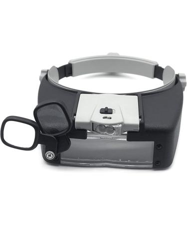 HeadbandMagnifying Glass 2 LED Illuminated Handsfree Head Mount Magnifier for Close Work Sewing Crafts Reading Science Detachable LED Light Headbandmagnifier - Buy Online on GoSupps.com