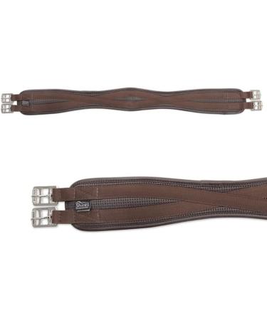 Shires Anti Chafe Contour girth no elastic 480e 48 Brown - Buy Online on GoSupps.com
