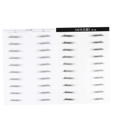 FOMIYES 2 Pairs Hair Supplies Waterproof Makeup Eyebrows Transfer Stickers Cosmetic Make up The Lazy Miss