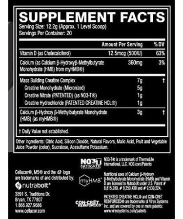 Cellucor M5 Ultimate Post Workout Powder Fruit Punch 8.6oz - Muscle & Strength Building Supplement - 20 Servings - Buy Online on GoSupps.com