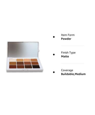 MAKEUP BY MARIO Master Mattes Eyeshadow Palette - 12 Shades, 0.03 oz/ 1 g Each - Buy Online on GoSupps.com