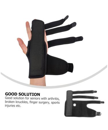 FRCOLOR Adjustable Thumb Support Mallet Stabilizer | Breathable Wristband for Sprains | Protective Hand Joint Support - Black Right - Buy Online on GoSupps.com