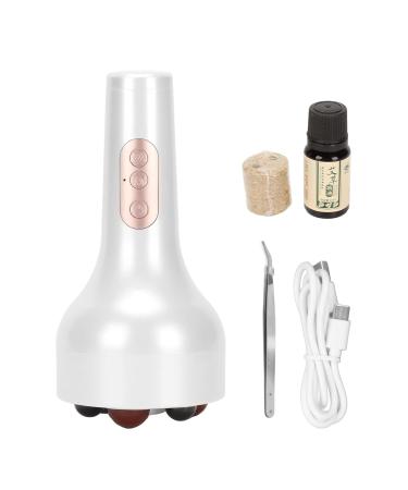 Buy Electrical Abdominal Massage Device - Hot Uterus & 6 Modes USB Belly Massager (White) Relieve Pain & Relax Anywhere! - Buy Online on GoSupps.com