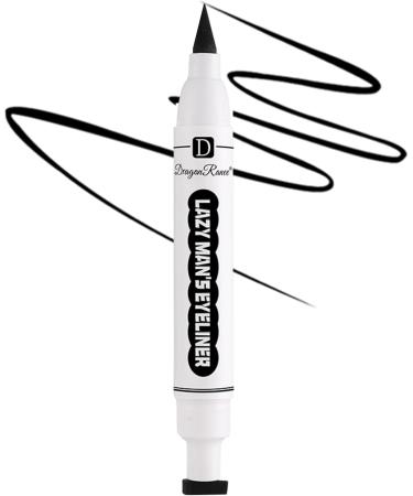 Eyeliner Liquid Liner | Liquid Eyeliner with Stamps | Double-Ended Makeup Stamps Eyeliner Pencil Waterproof Liquid Make Up Pencil Long-Lasting Eye Shadow for Natural Rowces - Buy Online on GoSupps.com