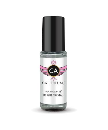 CA Perfume Impression of Bright Crystal For Women Replica Fragrance Body Oil Dupes Alcohol-Free Essential Aromatherapy Sample Travel Size Concentrated Long Lasting Attar Roll-On 0.14 Fl Oz/4ml-X1