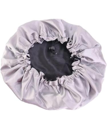 Satin Silk Bonnet for Sleeping - Blue & Beige, Afro Black and Curly Hair - Buy Online on GoSupps.com