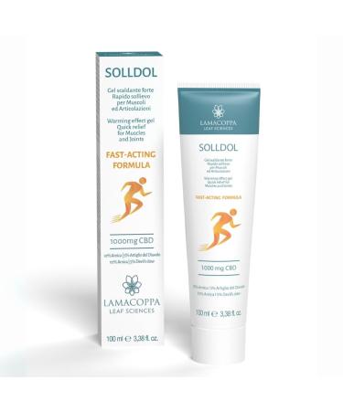 Solldol | Decontracturant musculaire fort au Harpagophytum Extra Fort Griffe du diable et Chanvre | Cervicales douloureuses arthrose Sciatique Tendinite Pain - Made in Italie -100ml