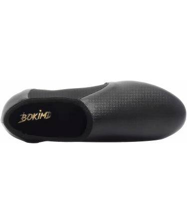 Black Slip-On Jazz Shoes | Elastic Leather Sole | Unisex | Size 12.5 Women/11.5 Men | Dance Shoes - Buy Online on GoSupps.com