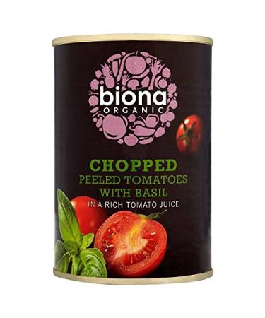 Biona Biona Organic Chopped Tomatoes with Fresh Basil 400g