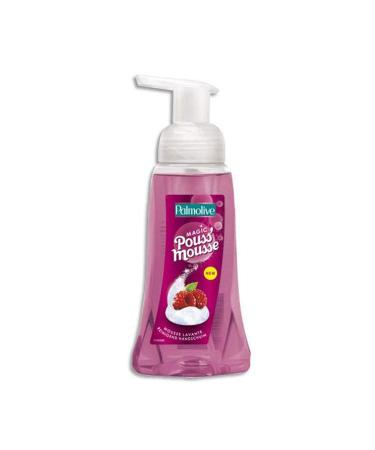 Visiodirect Set of 2 x 250ml pump bottles of Pouss'Mousse voluminous and compact cleansing foam Raspberry fragrance