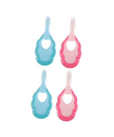 minkissy Newborn Toothbrush 4pcs Baby Toothbrush Toothbrushes for Kids Teething Toys for Babies Massagers Massage Accessories
