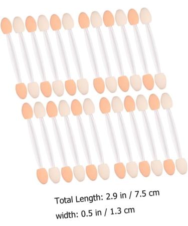 Angoily 50pcs Two-color Eyeshadow Brush Eye Shadow Concealer Eyeshadow Cosmetic Woman Tool Girl - Buy Online on GoSupps.com