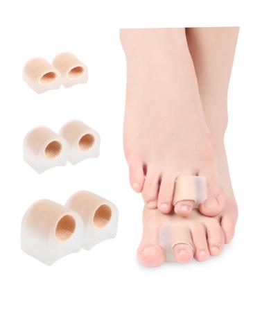 Healifty Bunion Toe Separators 2 Pairs | Silicone Sleeves Thumb Protector for Men | Bunion Guard Shield | Gel Toe Spacers | Yoga Foot Separators | 2.7x2.2cm - Buy Online on GoSupps.com