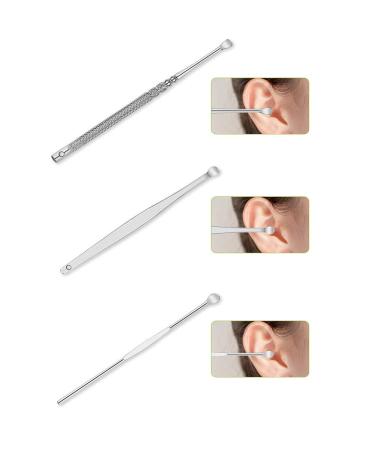 6Pcs Earpick Spoon Set for Ear Cleaning and Wax Removal - Silver - Buy Online on GoSupps.com