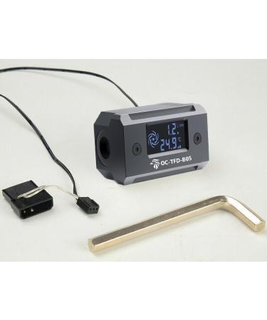 G1/4 Inline Temp & Flow Rate Monitor for PC Water Cooling Loop Digital Real-time Coolant OLED Temperature Display Aluminum CPU Cooling Flow Thermometer/Flow Indicator Meter - Buy Online on GoSupps.com