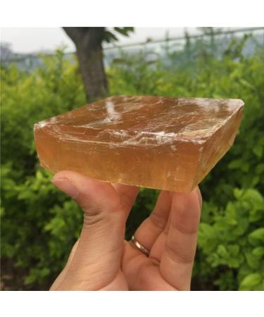Crystal Rough Natural Crystal Rough Natural Dark Yellow Calcite Rough Stone Reiki Gemstone Crystal for Home Decor - Buy Online on GoSupps.com