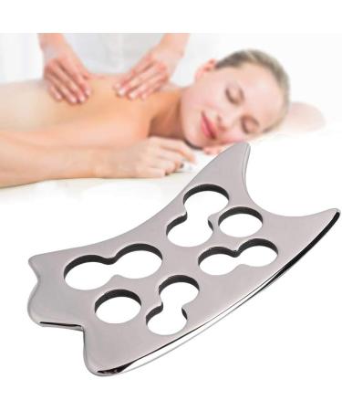 Verdant Touch Gua Sha Board - 304 Stainless Steel Body Massage Tool for Health & Acupuncture | International Shipping - Buy Online on GoSupps.com