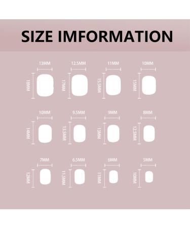 24Pcs French Short Square False Nails - Nude Pink Purple Line Glossy Press on Nails - Full Cover Acrylic Stick on Nails for Women - Buy Online on GoSupps.com