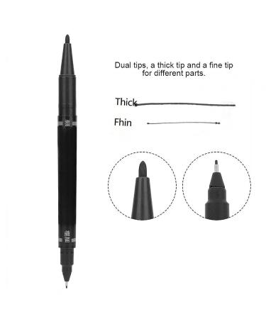 10 PCS Tattoo Marking Pen Set - Double Head Temporary Marker for Body Art & Piercing - Skin Safe Tattoo Design Pen in Black - Buy Online on GoSupps.com