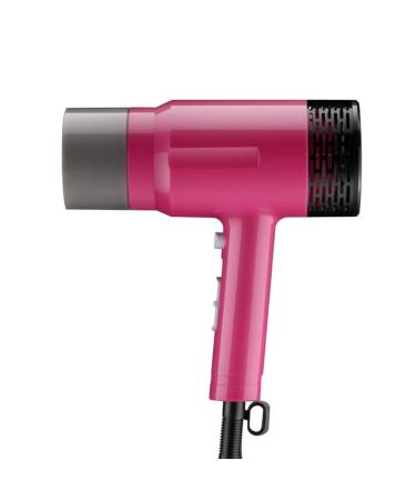 1800W Pro Hair Dryer with Nozzle Ionic Powerful Salon Blow Dryer AC Motor Fast Hairdryer with Heat Speed Cool Air Anti-frizz Overheat Protection for Hairstylist Dresser Home Red Small Gift