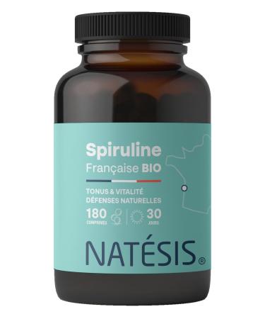 French Spirulina - Organic & Vegan - High in Protein - Phycocyanin 21% - Vitality, Slimming, Energy, Immunity, Sport - High Quality - 180 Tablets