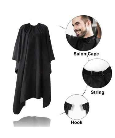 10 PCS Sirabe Hair Cutting Scissors Set - Professional Haircut & Thinning Scissors Kit with Comb, Cape, Clips - Black Hairdressing Shears for Barber, Salon & Home - Buy Online on GoSupps.com