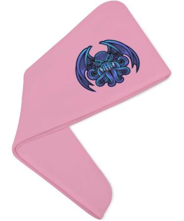 Cthulhu Esport Mascot Microfiber Hair Towel Wrap for Women - 10" x 26" Super Absorbent Hair Turban with Button - Fast International Shipping - Buy Online on GoSupps.com