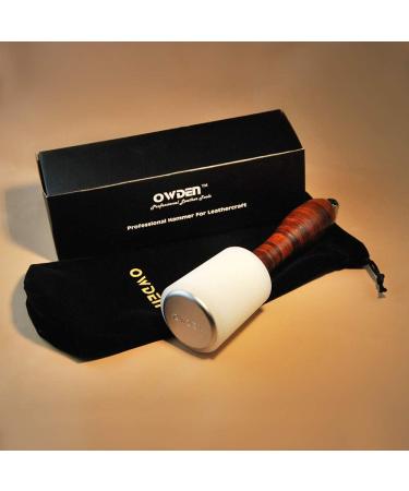 OWDEN Professional Leather Carving Hammer - High Quality Nylon Head with Leather Grip Handle - Leather Tools for Handmade DIY Leathercraft (Large 1.2 LB) - Buy Online on GoSupps.com