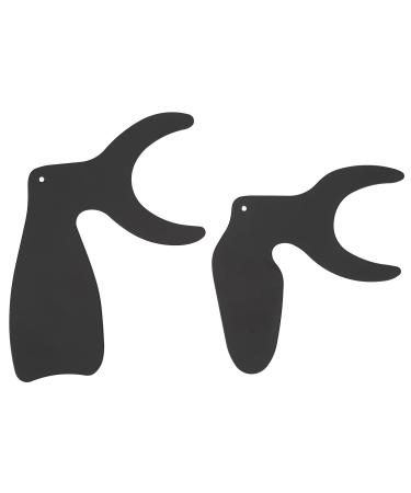 2 pieces of dental photo control long handle opaque dental oral photo background plaque dental photo contrast set with scale for oral care