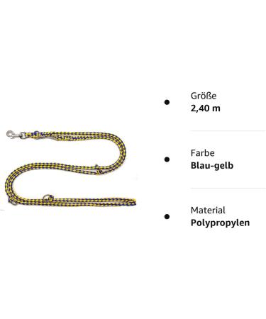 Double Dog Leash for Medium Dogs - 2.40m Training Leash in 39 Colors - Stable & Adjustable Up to 45kg - Buy Online on GoSupps.com