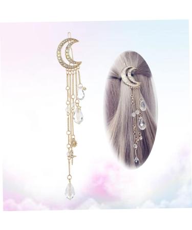 Beaupretty goody hair clips for women hair accessory for women hair accessories for women rhinestone barrettes women hair accessories barrettes for women women's headgear crescent moon - Buy Online on GoSupps.com