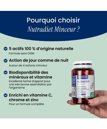 NaturAvignon Nutradiet Slimming Laboratory | Powerful and Effective Carob Slimming | Silhouette Elimination Detox Natural Hunger Cutting | Supports Weight Loss Projects | 90 Capsules - Buy Online on GoSupps.com