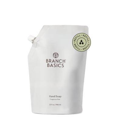 Branch Basics Gel Hand Soap Refill 32oz Pouch | Plant & Mineral-Based Formula with Aloe Chamomile & Meadowfoam Oil | Fragrance-Free Gentle & Safe for Sensitive Skin